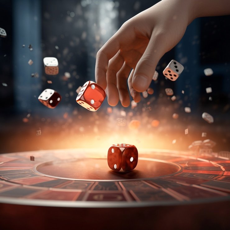 Live casino table with multiple players and professional dealer
